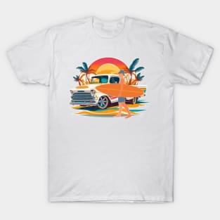 summer time at sea beach for surfing T-Shirt